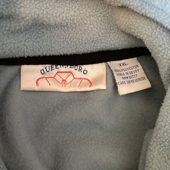 Randall Made Knives Patch Fleece Pullover Jacket Blue 3/4 Zip - Picture 5 of 5